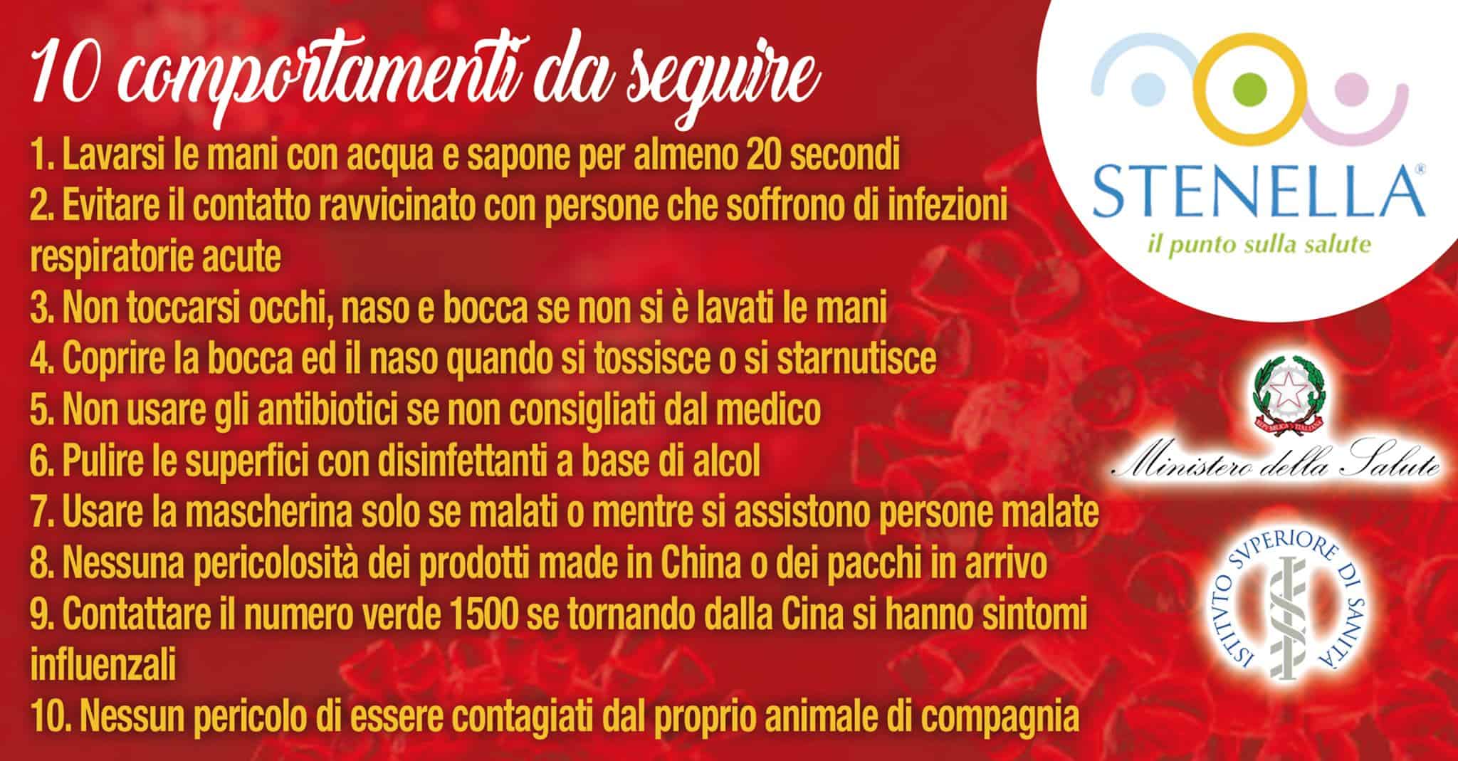 evitare il coronavirus